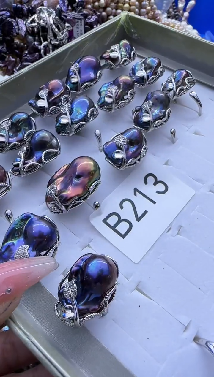 【闪购商品】淡水珍珠戒指未镶嵌213多样性发货  发其一