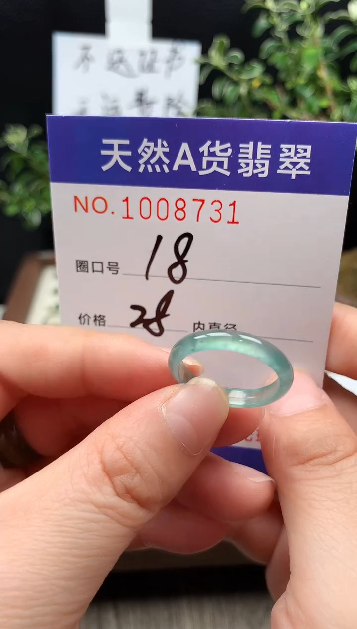 未镶嵌戒指翡翠18#