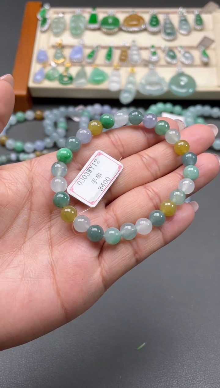 【闪购商品】翡翠手串未镶嵌0303WY12