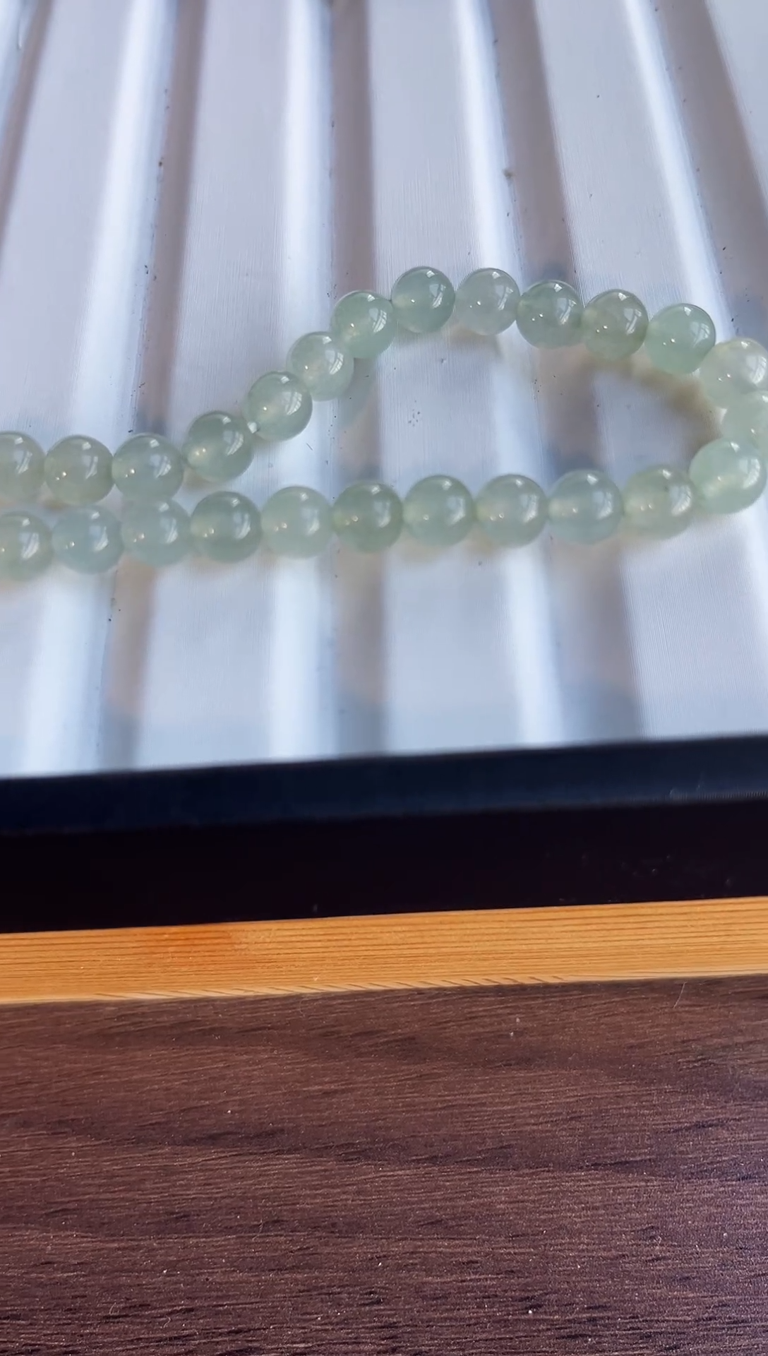 散珠翡翠翡翠手串卡7  33颗多样性发货
