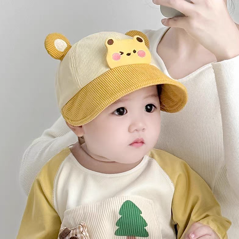 宝宝帽子春秋季婴儿可爱遮阳帽男婴幼儿女冬季儿童外出渔夫帽