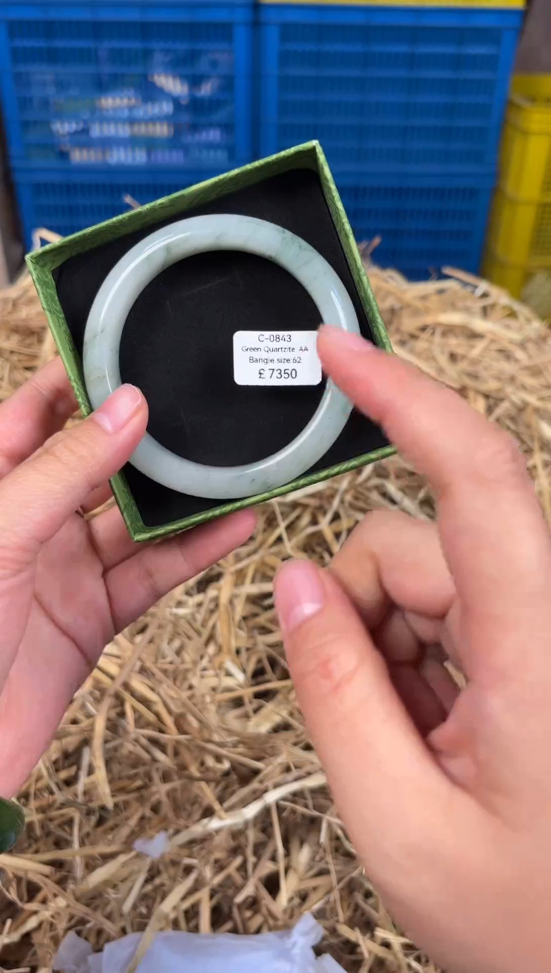 未镶嵌手镯石英质玉C0843