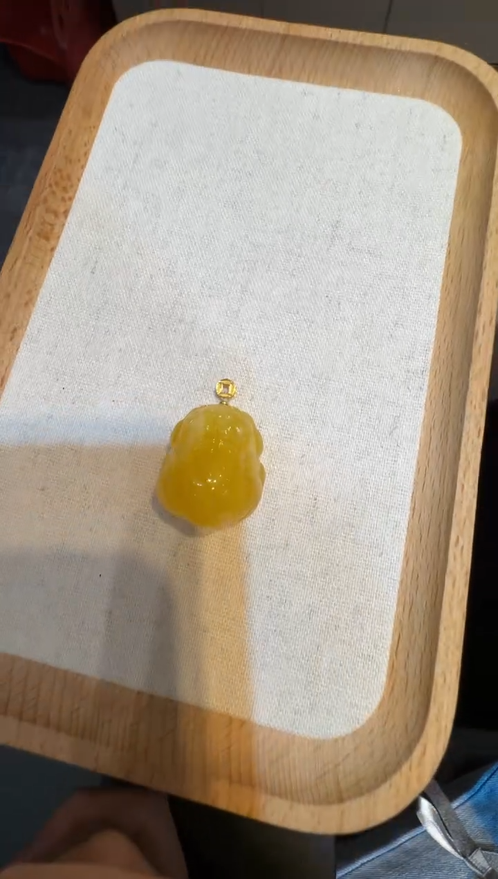 【闪购商品】琥珀珠宝奇石18K金镶嵌貔貅