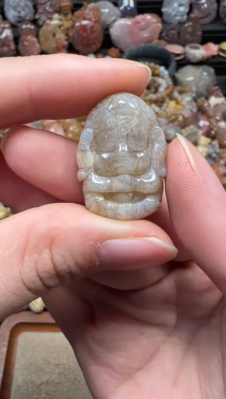 颈饰未镶嵌硅化珊瑚（珊瑚玉）046