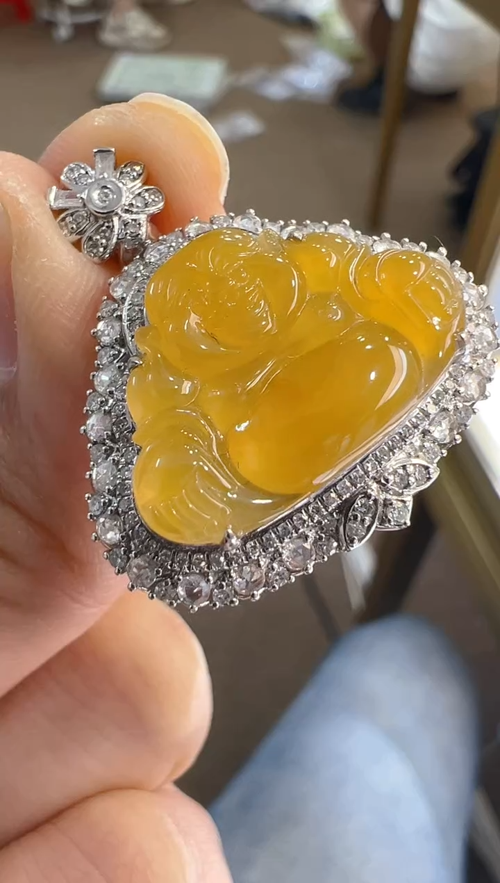 【闪购商品】翡翠吊坠(不含链)18K金镶嵌多样性团购发一件