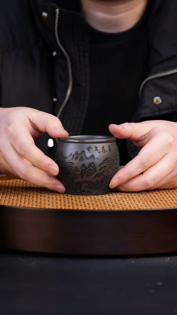 茶杯紫砂宜兴全手工紫砂杯