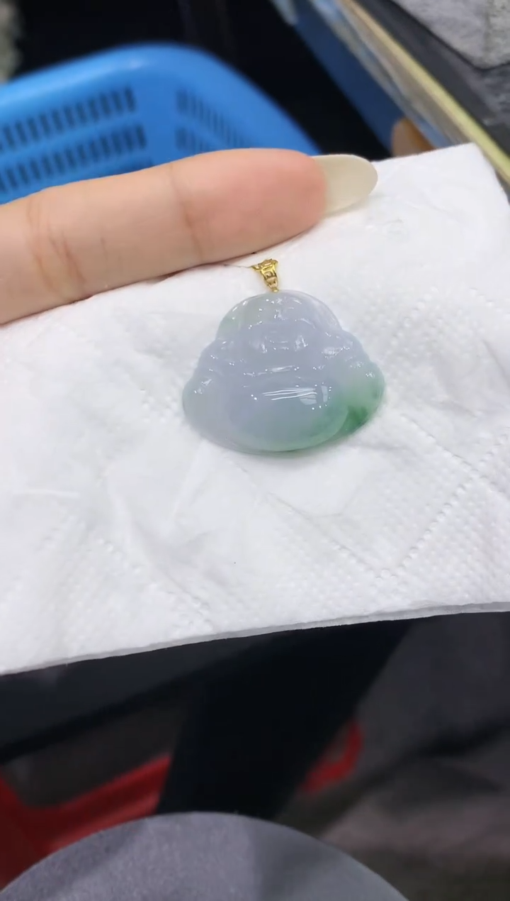 颈饰18K金镶嵌翡翠111111111111