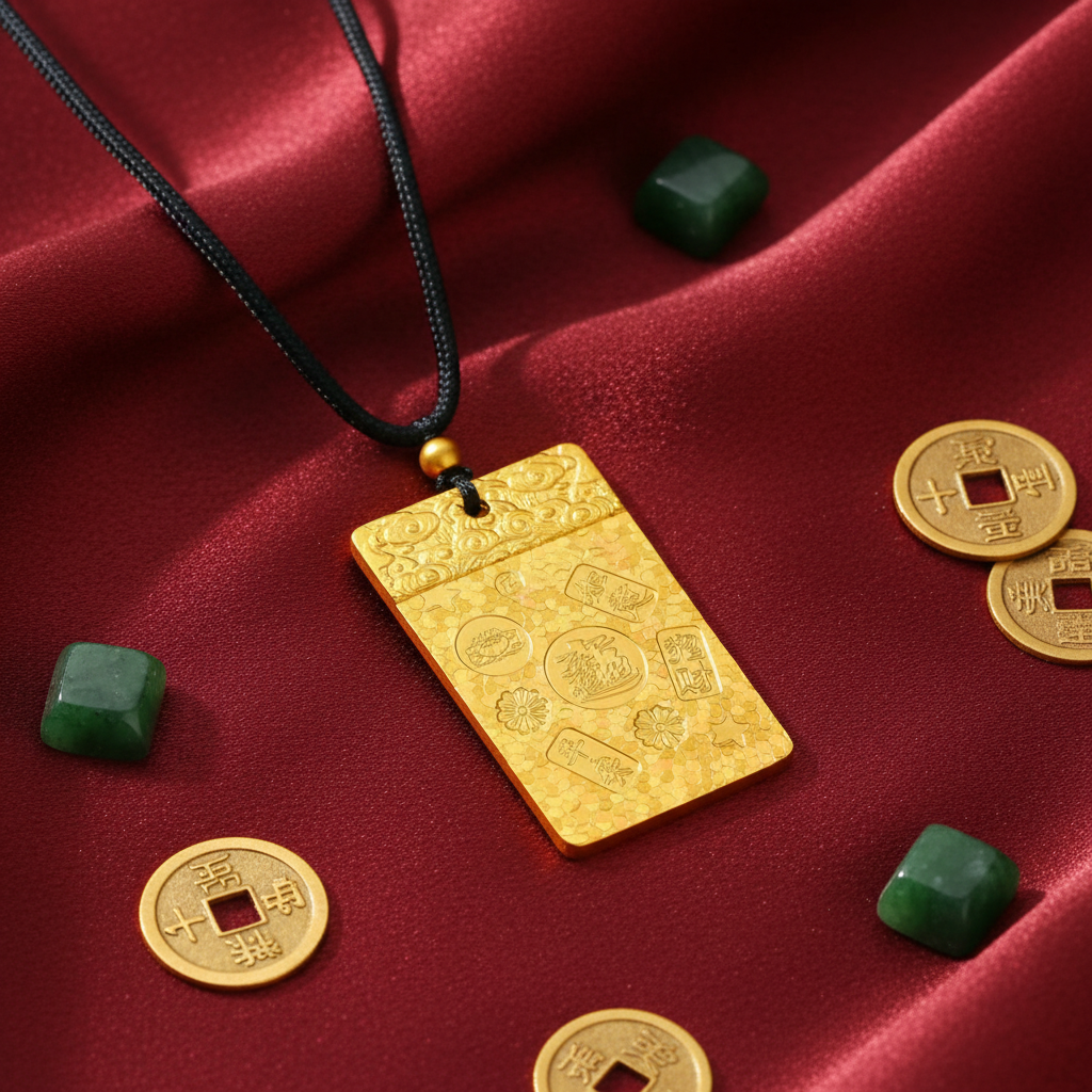 铜合金吊坠 碎冰冰平安无事牌吉言碎冰冰吊坠同款吊坠毛衣链