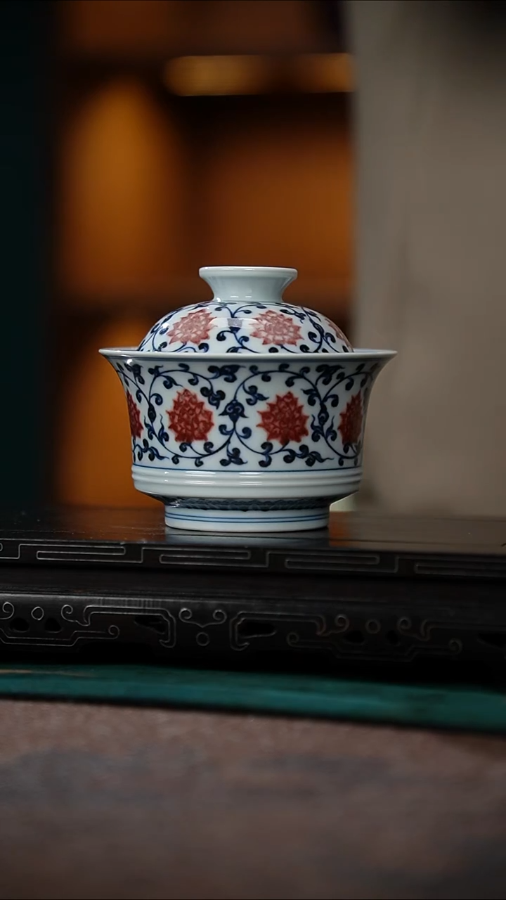 火*123-2青花釉里红马蹄两才（元煦）