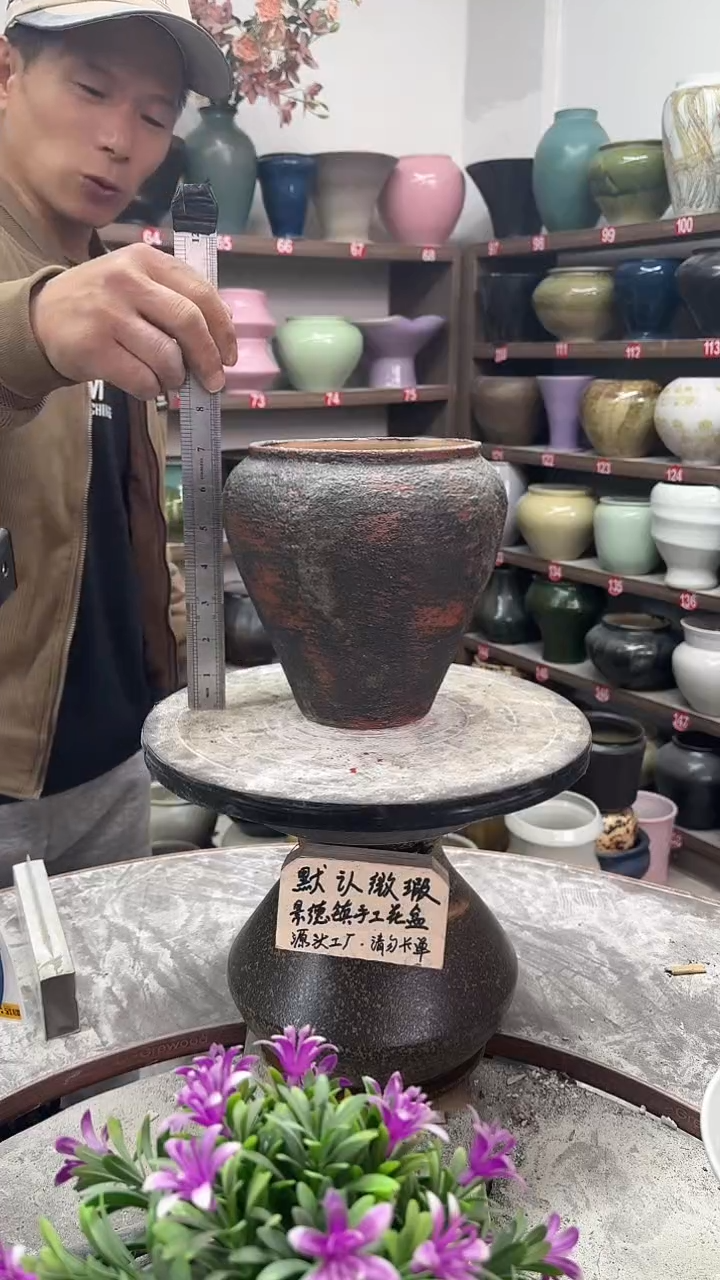 12-4-高19口14瑕-花盆