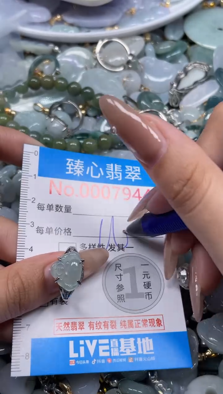 颈饰未镶嵌翡翠7944