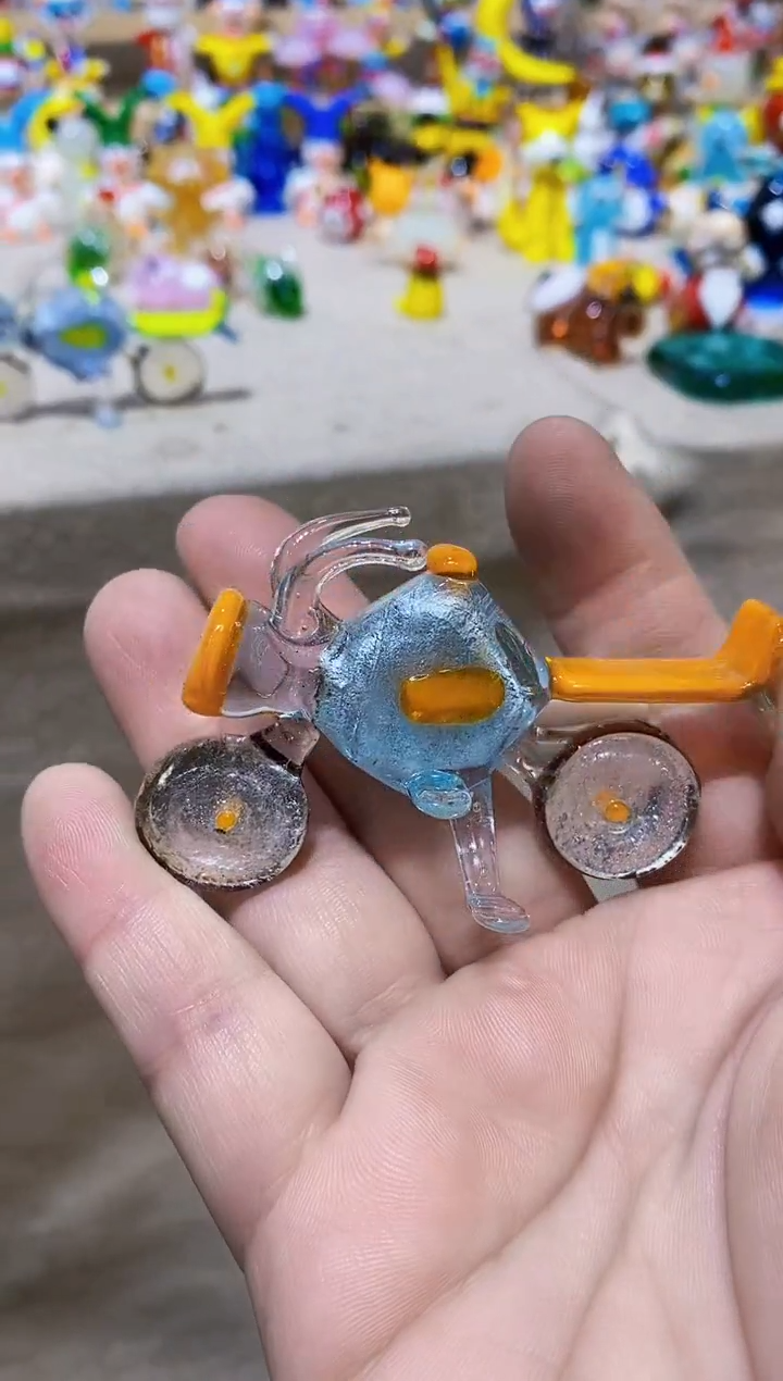 【闪购商品】琉璃手工艺品摩托车
