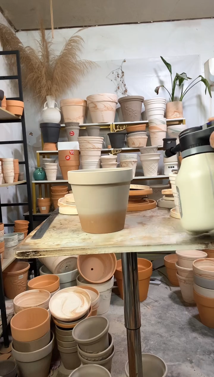 瑕疵无售后20*18灰陶国际 1盆无托