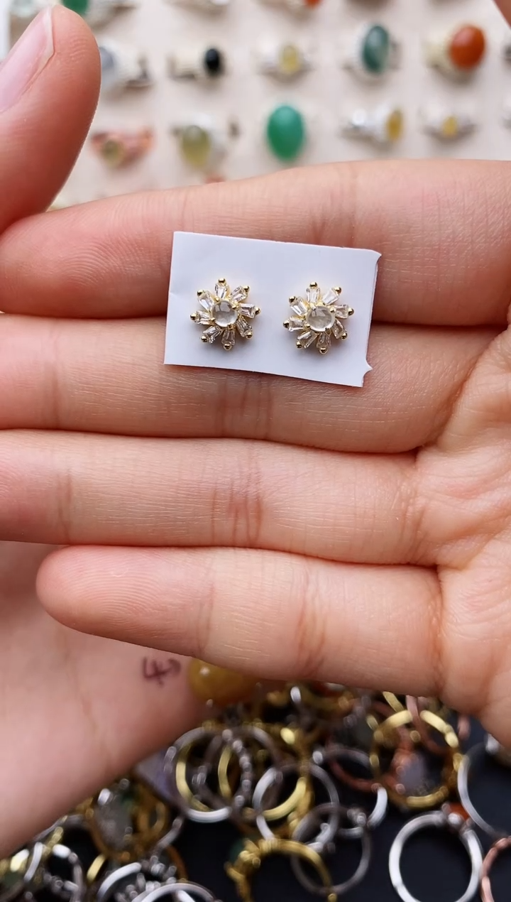 【闪购商品】翡翠戒指银S925镶嵌缅甸翡翠