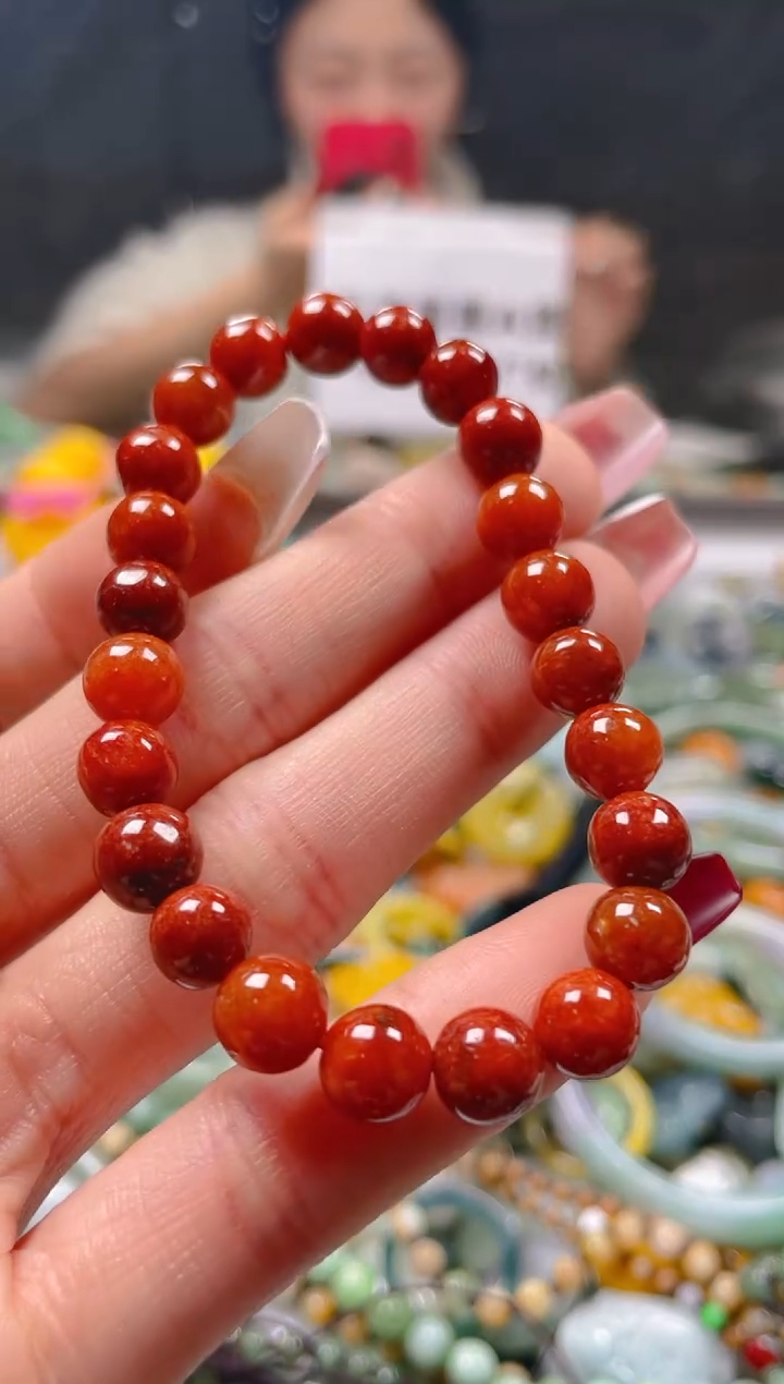 【闪购商品】翡翠颈饰未镶嵌7-8MM/R/翡翠A货一图一物