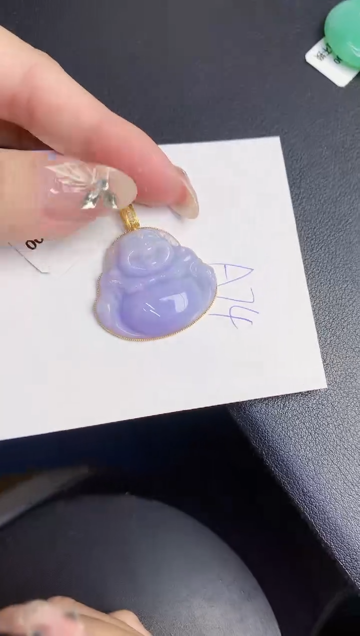 【闪购商品】翡翠颈饰18K金镶嵌0000000000