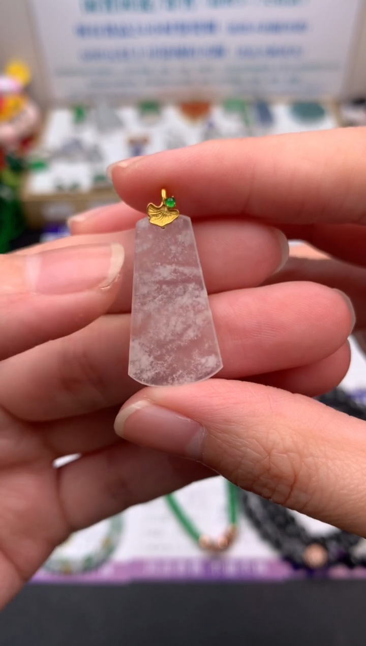 【闪购商品】定制翡翠18K金镶嵌模式推广期24小时鉴赏期