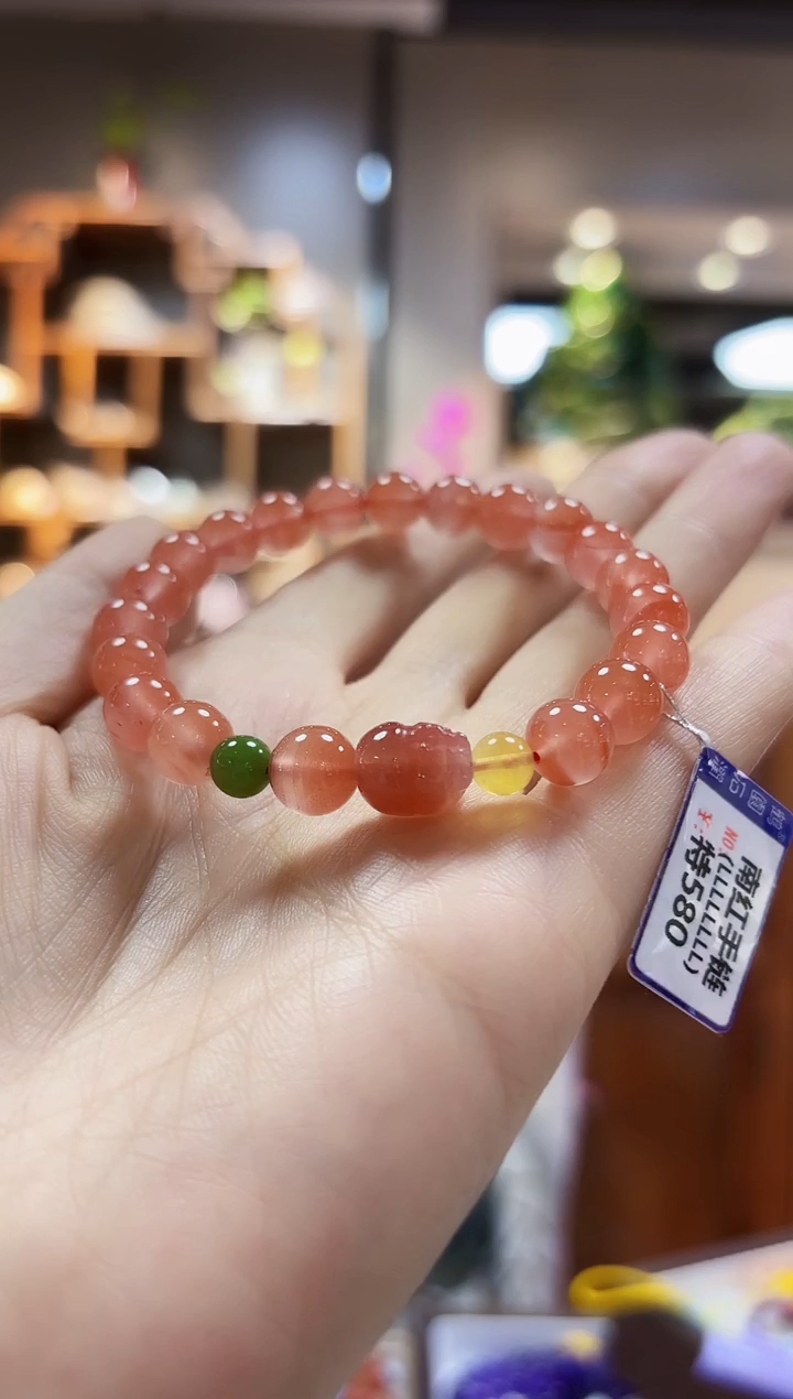 【闪购商品】南红玛瑙手链未镶嵌手链8.6