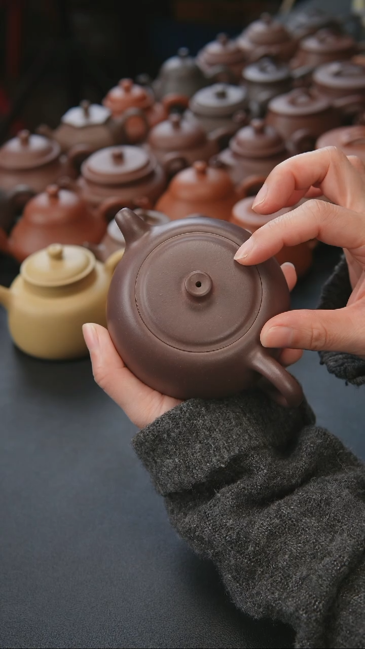 【闪购商品】紫砂茶壶紫砂壶清灰紫泥井栏190cc