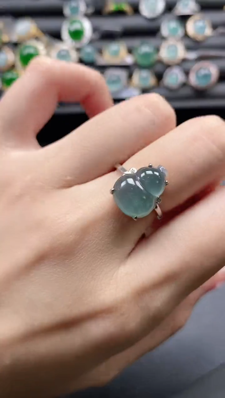 【闪购商品】翡翠戒指银S925镶嵌11111