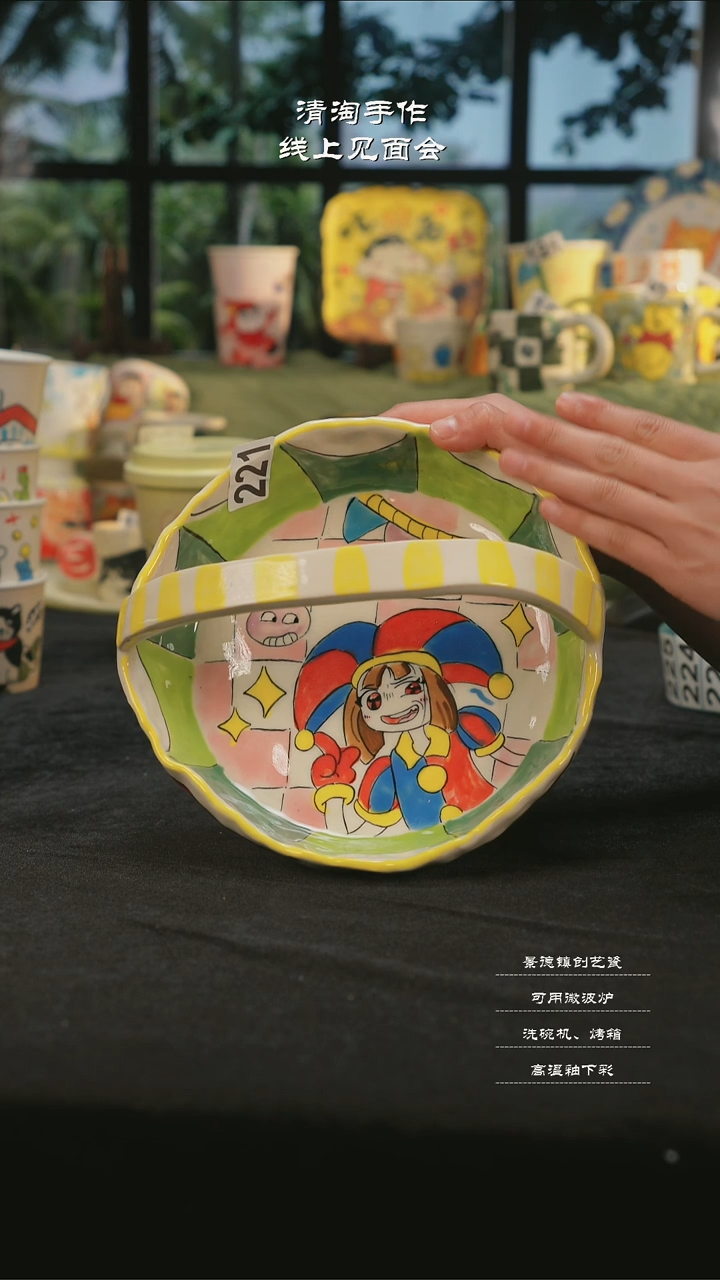 【闪购商品】摆件亲工手绘陶瓷-221