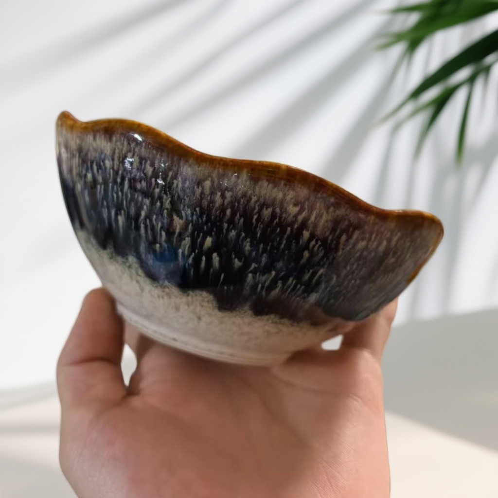 陶瓷-釉下彩窑变5.5英寸碗4个装