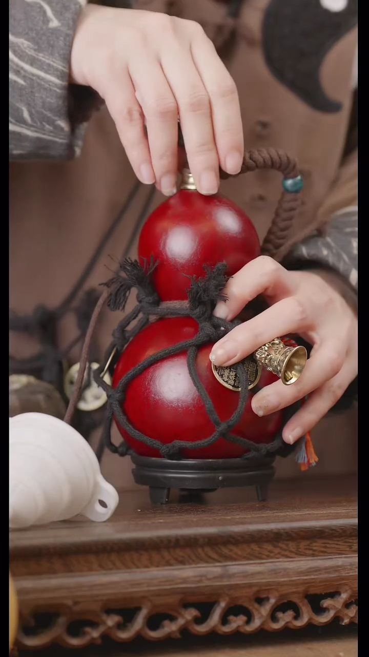 【闪购商品】63号精品天然大漆工艺防渗内胆酒葫芦~