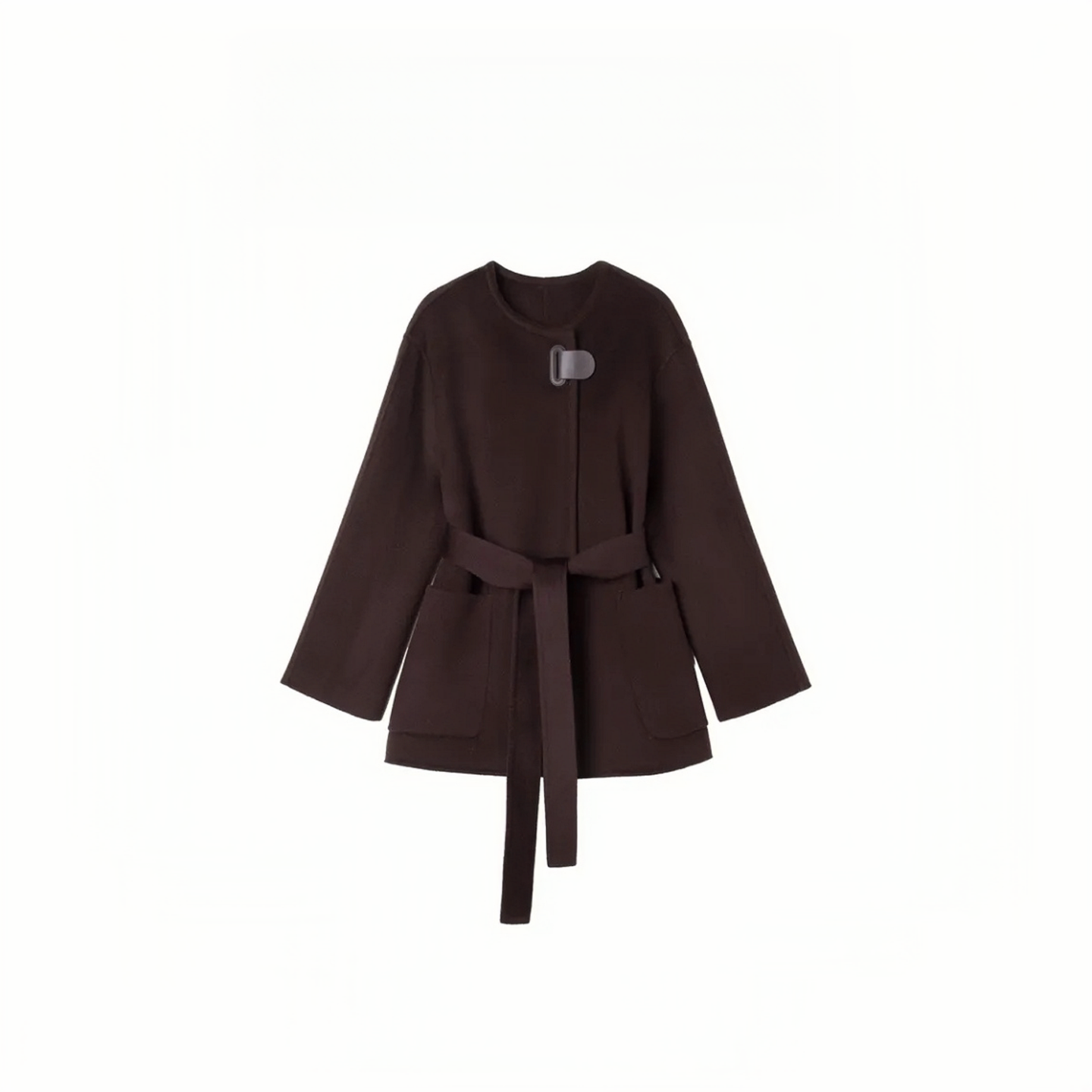 【羊绒】高支澳洲羊毛时尚极简气质设计师双面呢秋冬轻奢毛呢外套