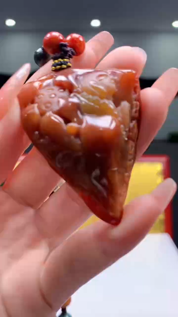 【闪购商品】定制翡翠未镶嵌1057ry-毛货挂件赠珠链23