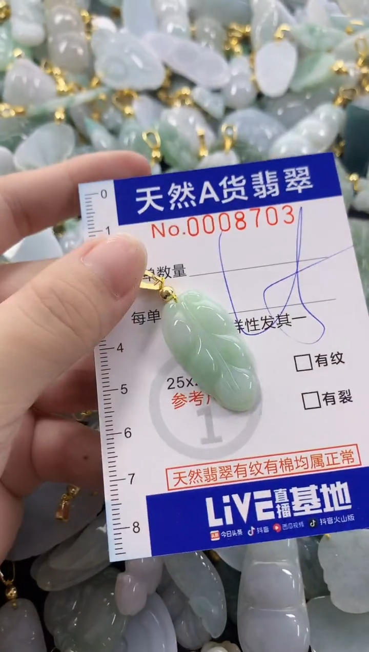 颈饰未镶嵌翡翠天然A货翡翠