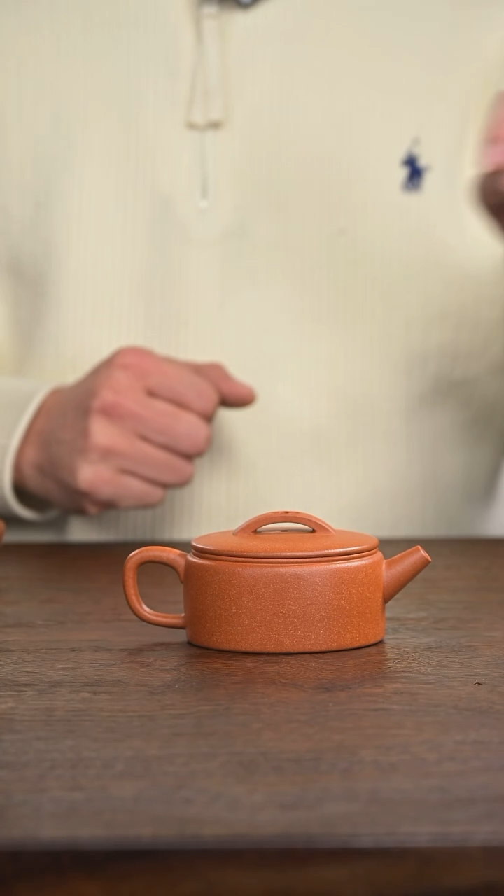 茶壶紫砂宜*红降坡汉瓦