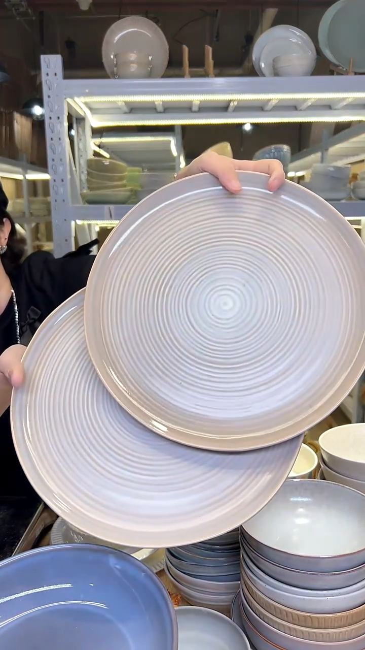 瓷296外贸尾货高温釉下彩陶瓷餐具默认微瑕