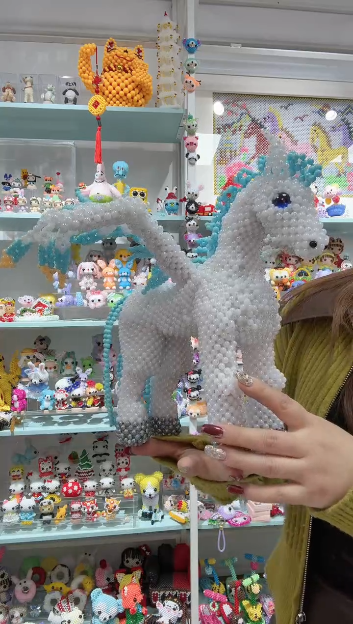 亚克力0906卡6马贝彩天马行空材料包1套蓝色