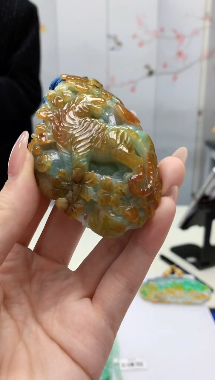 【闪购商品】定制翡翠未镶嵌3123jw-毛货挂件107