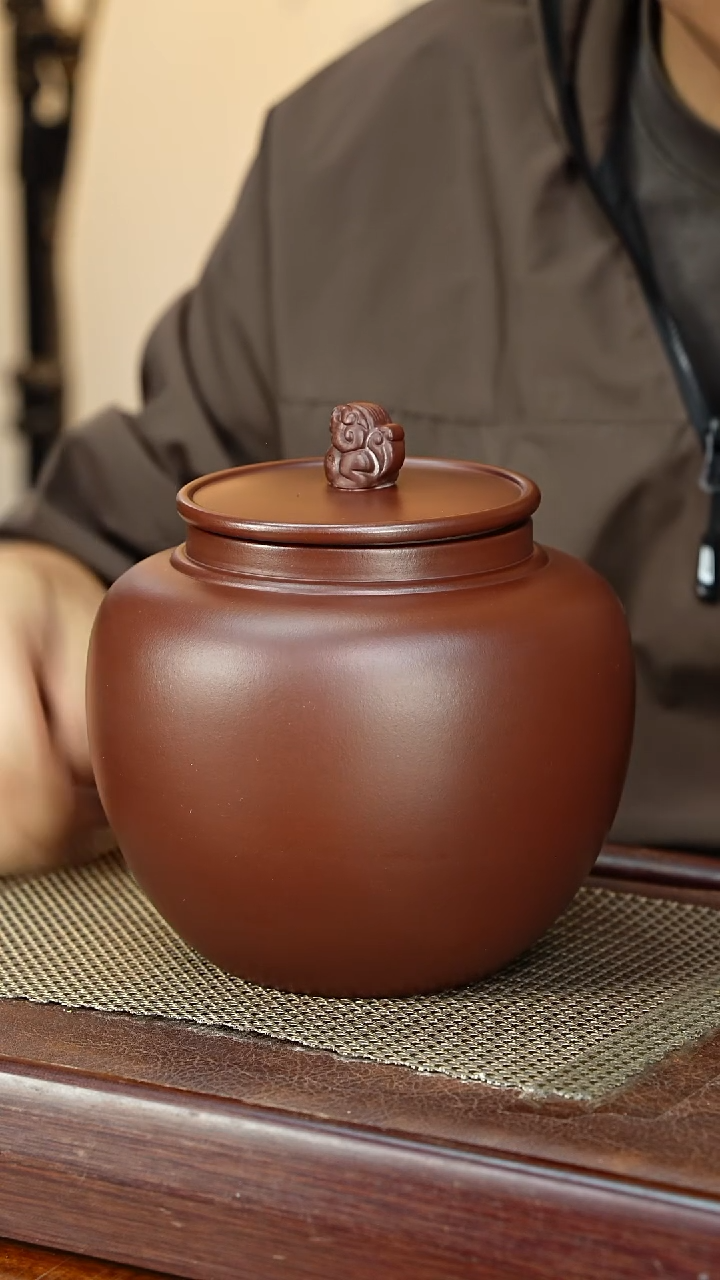 宜兴原矿紫砂茶叶罐