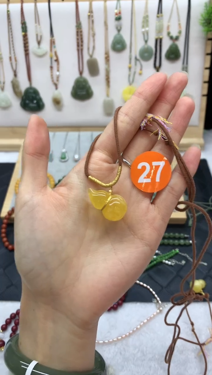 蜜蜡颈饰未镶嵌好*吊坠 4