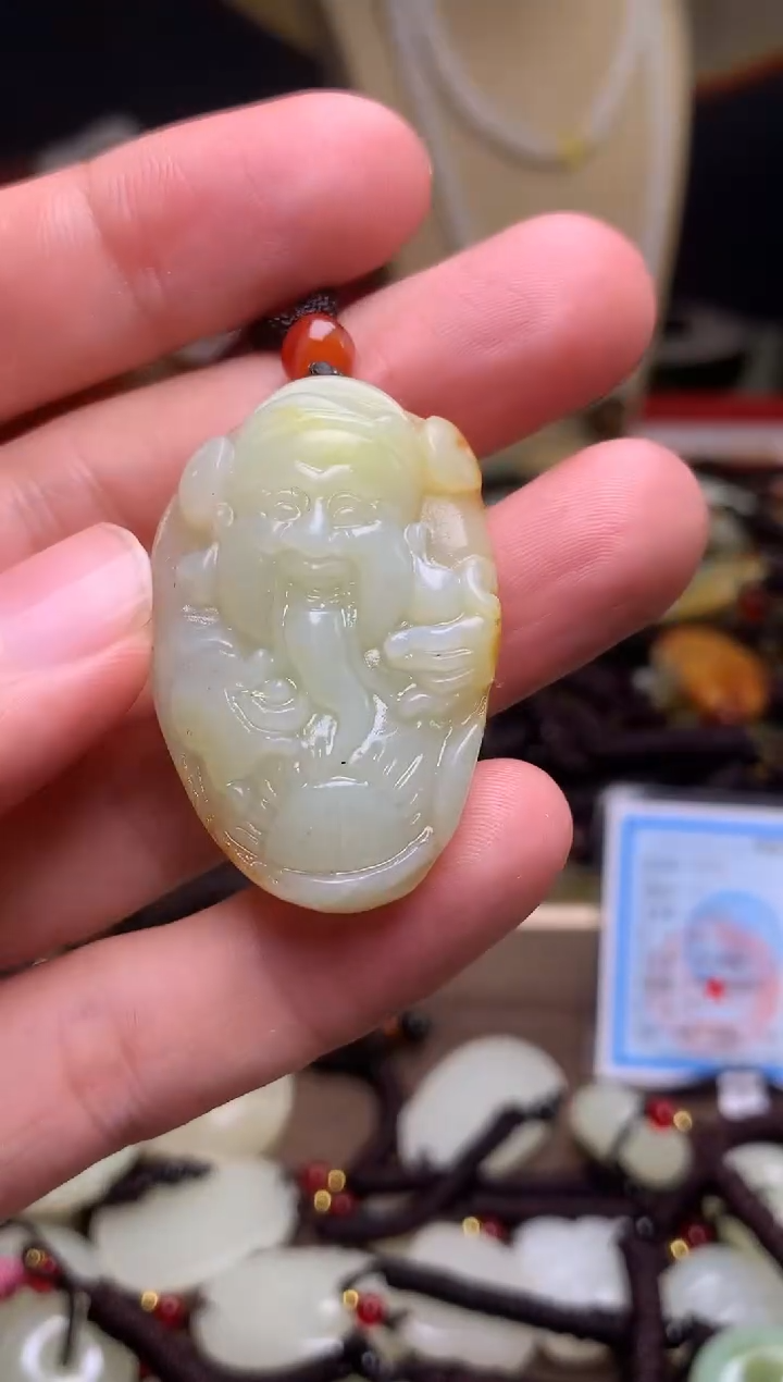 颈饰未镶嵌和田玉新疆料青海料清水和田玉吊坠