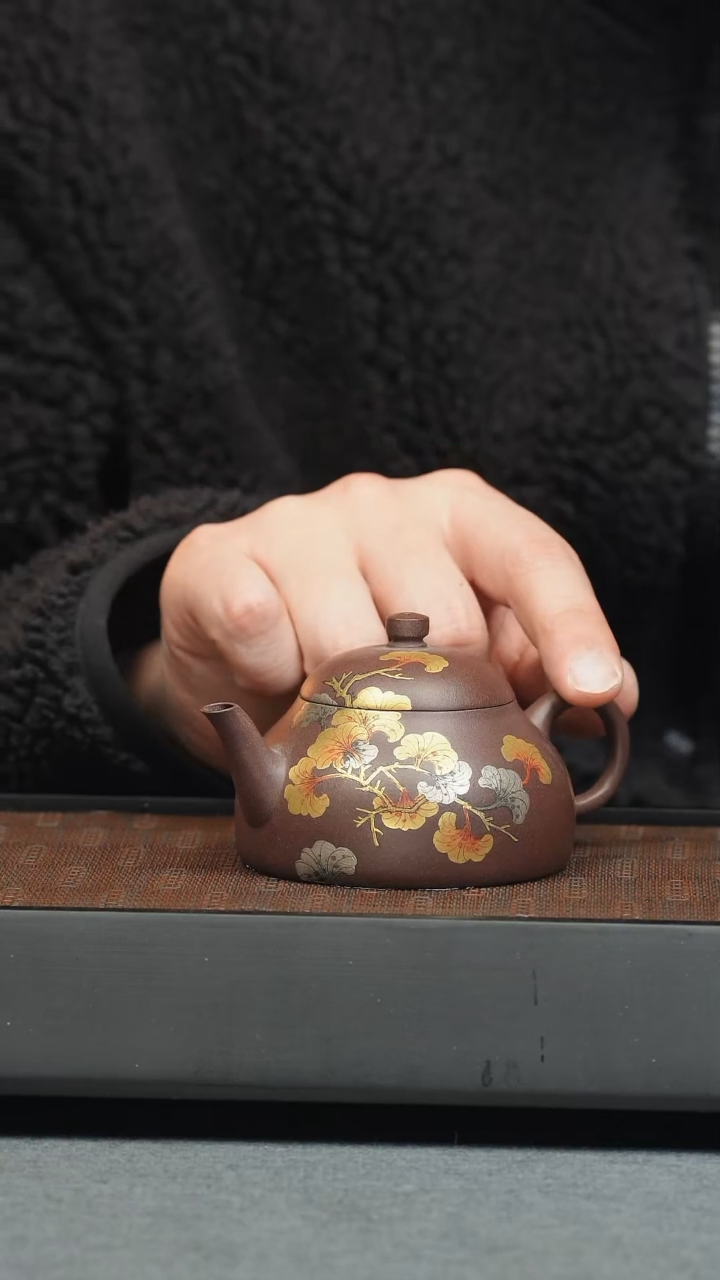 【闪购商品】紫砂茶壶五堂 银杏半月