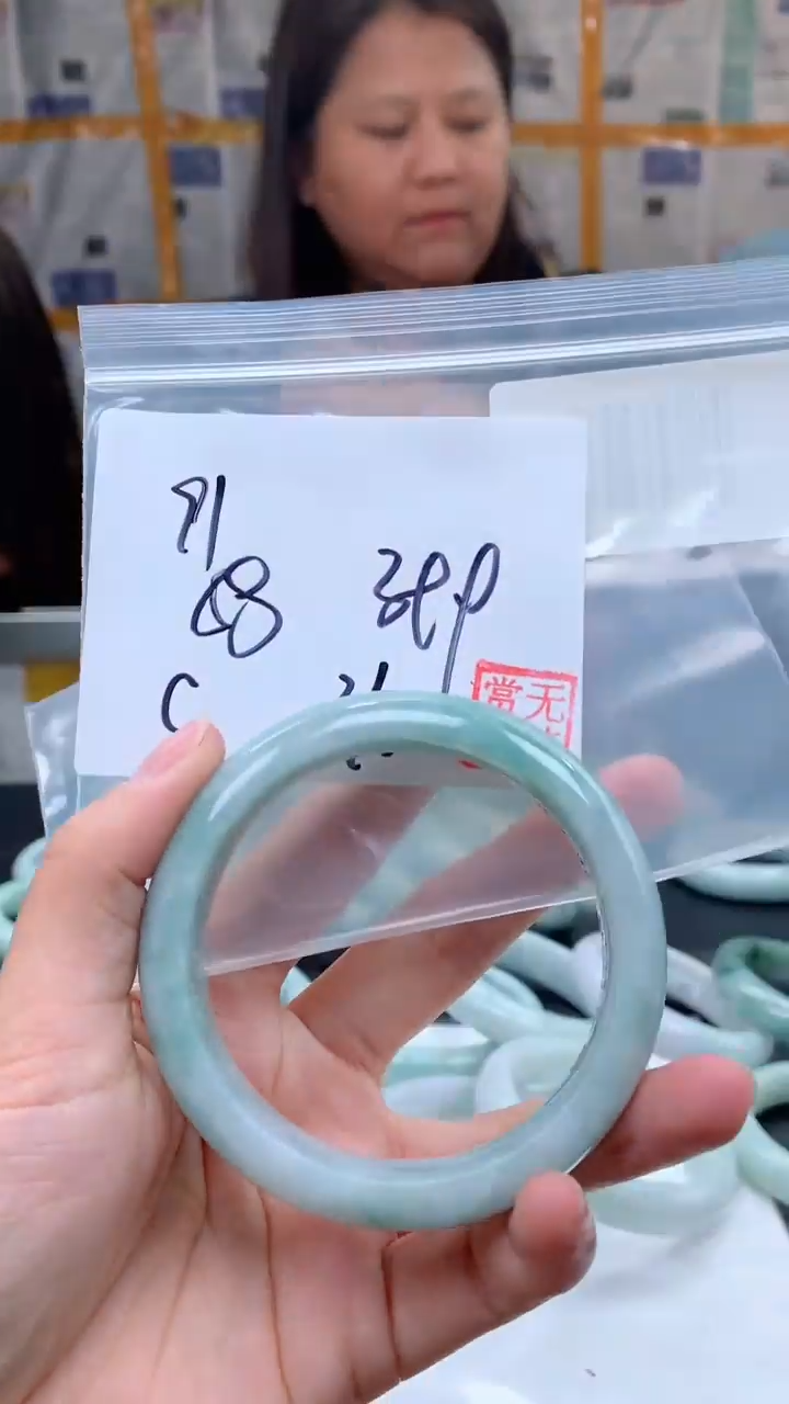 【闪购商品】定制翡翠未镶嵌毛货手镯需精细抛光/手镯91