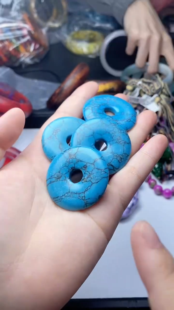 石英质玉未镶嵌颈饰126  平安扣吊坠