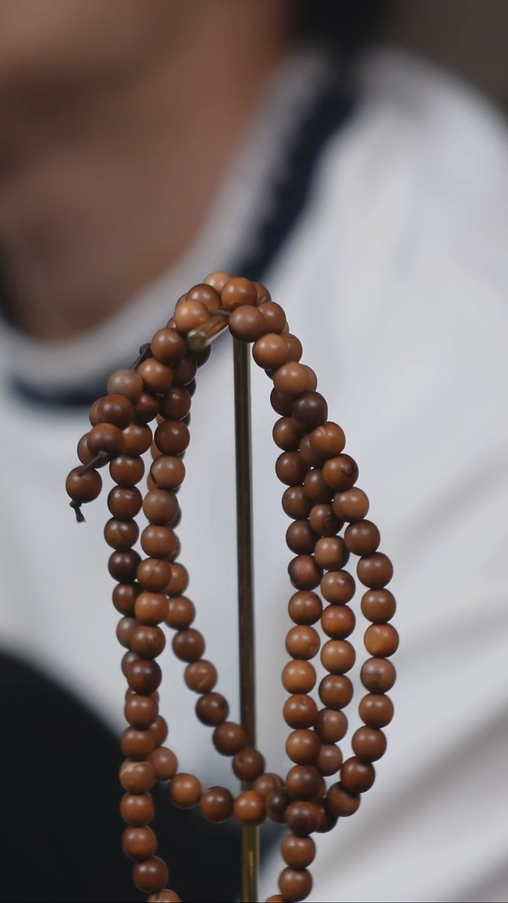 檀香木手串/手链SG006 印度老山檀6mm多圈 微瑕