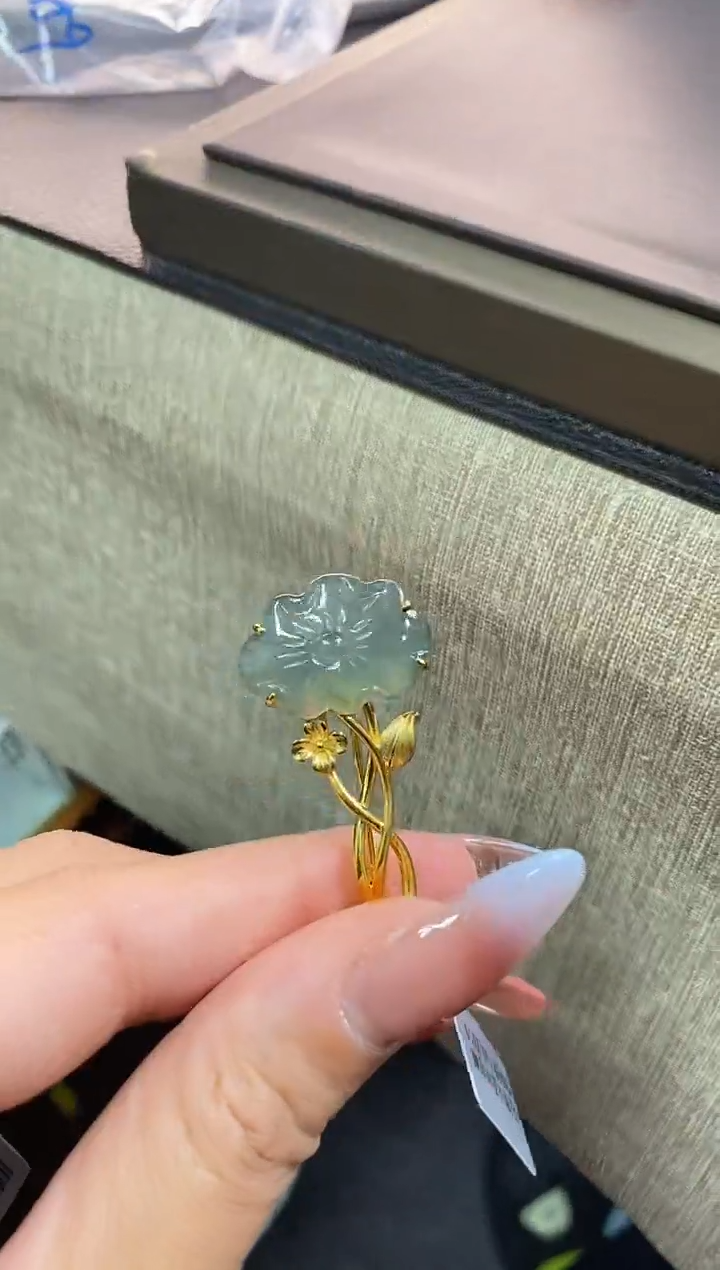 翡翠银S925镶嵌颈饰净货13518