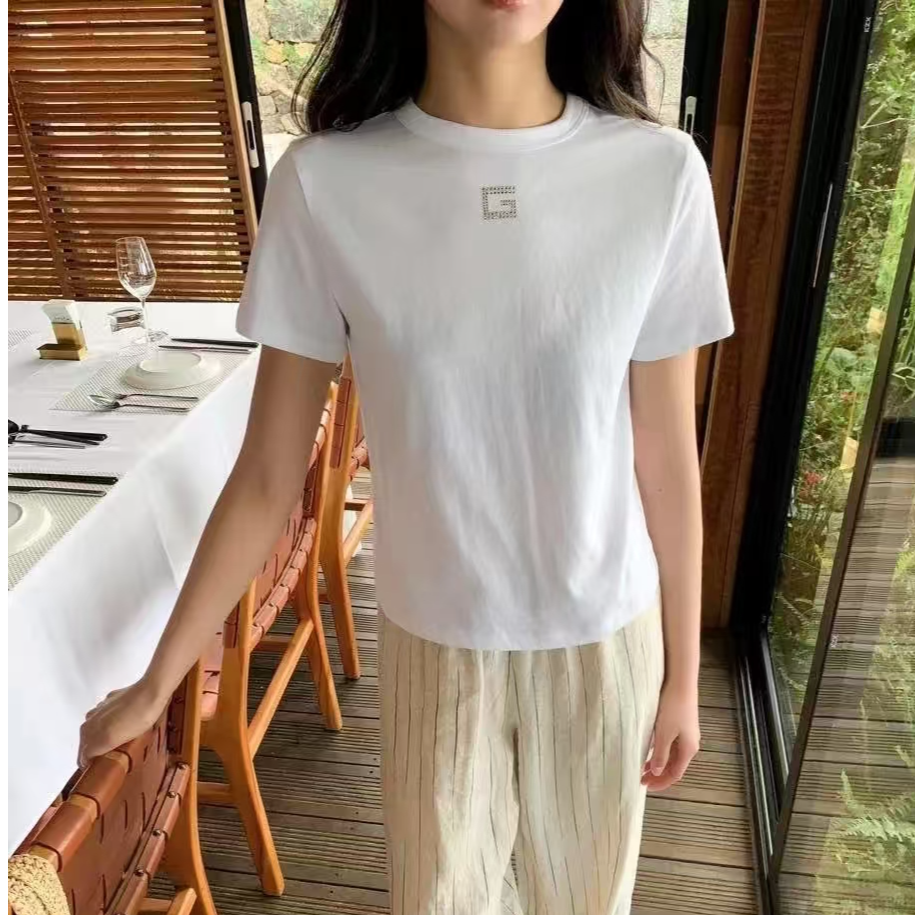 99新 GUCCI/古驰 A9635 Gucci 白色短袖肩宽36 胸围80 衣长46