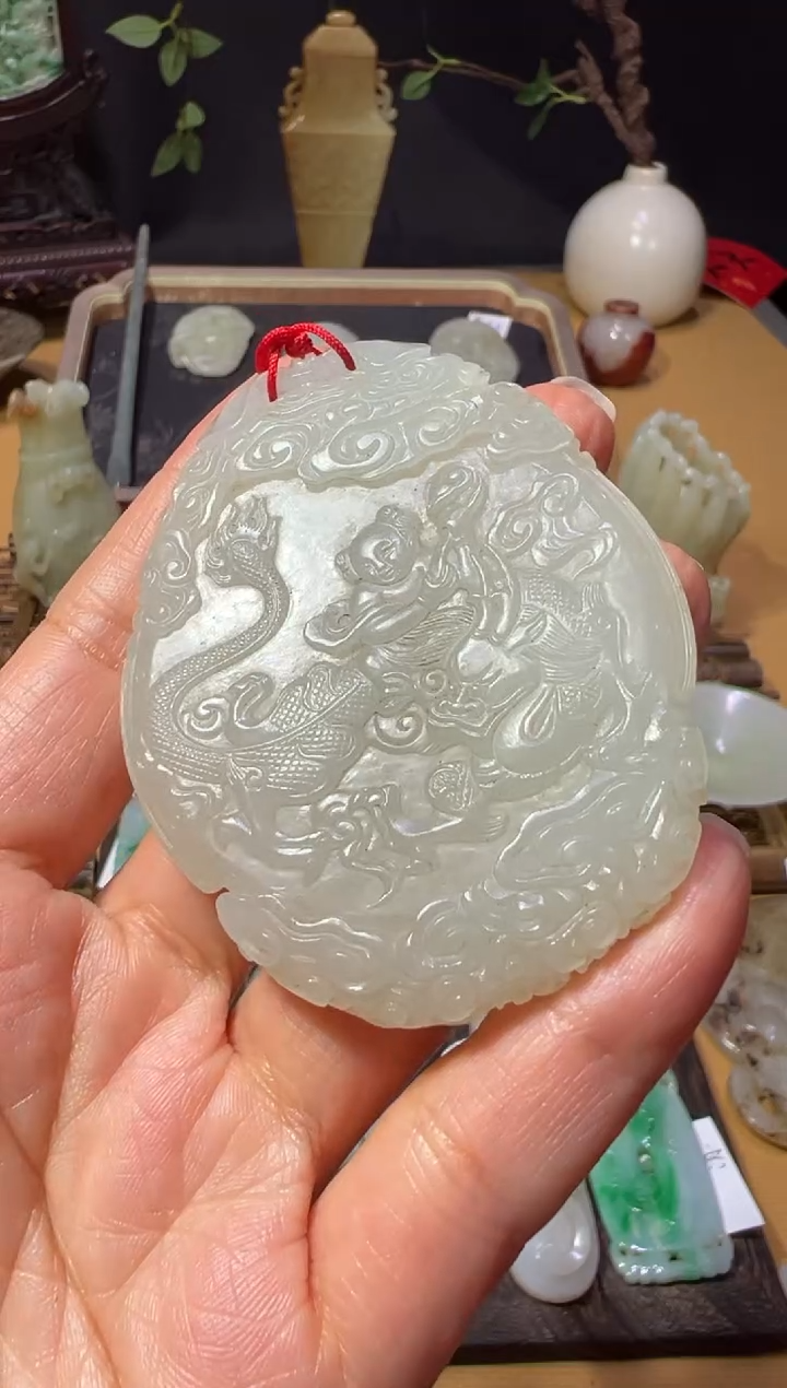 【闪购商品】和田玉XHM-842  童子骑龙