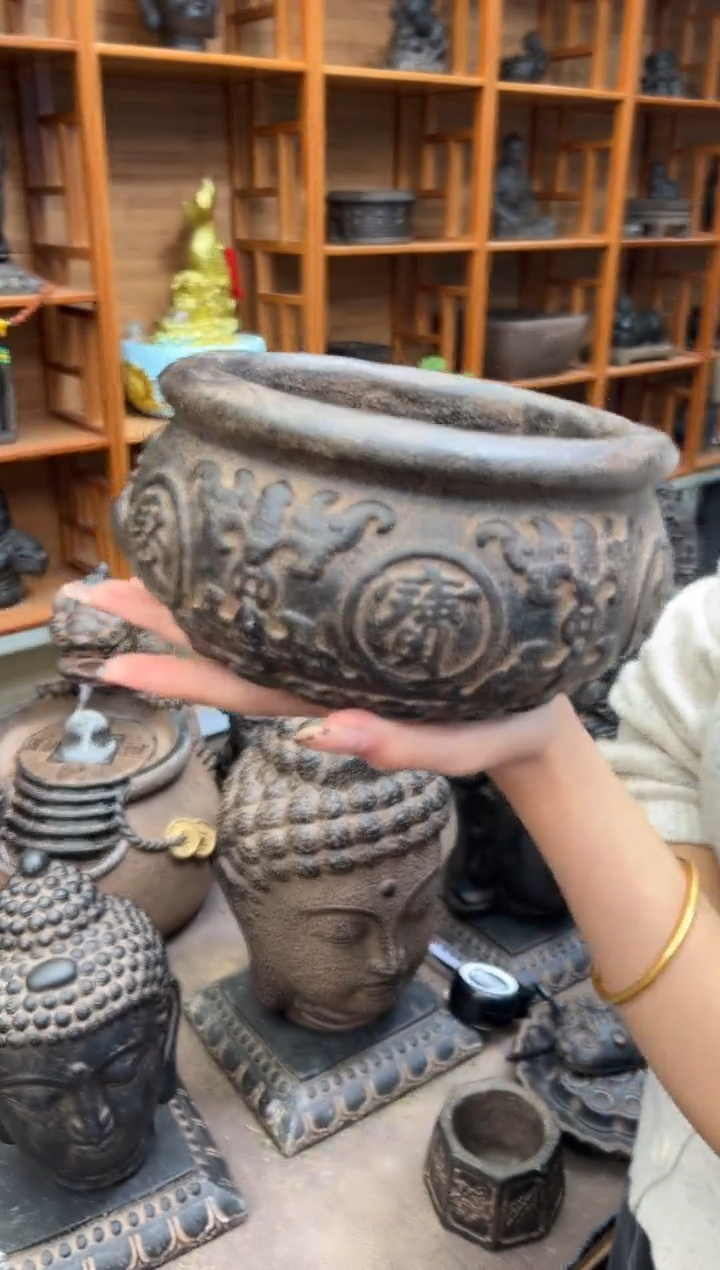 陶土【火山泥】聚宝盆