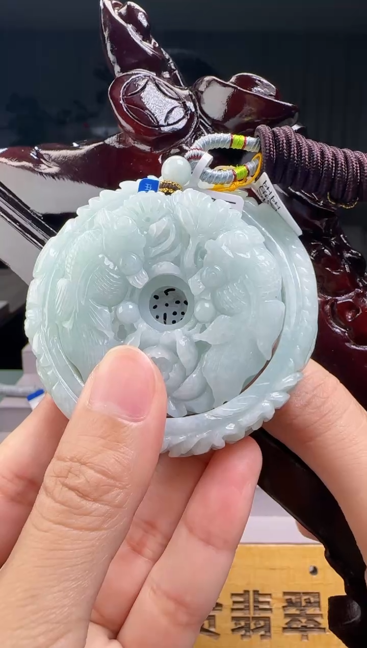 颈饰未镶嵌翡翠一套+底座XM@@960Q3J20819