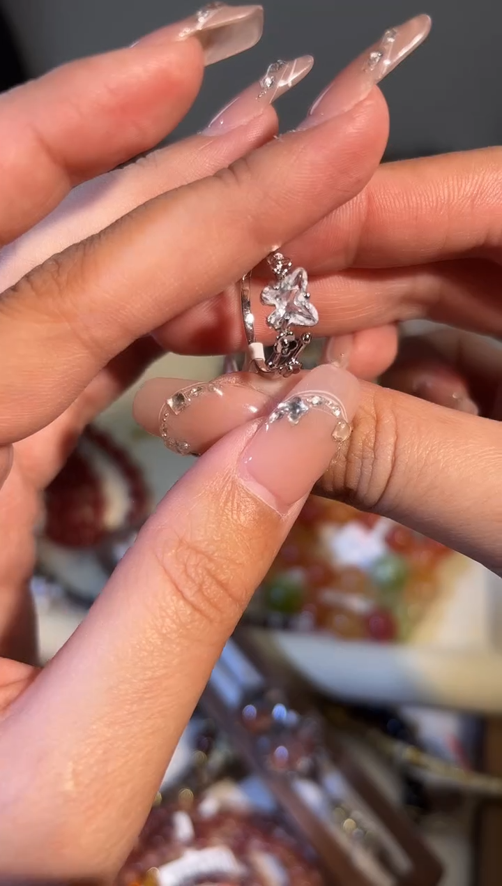 未镶嵌戒指水晶k356多样性发货一件