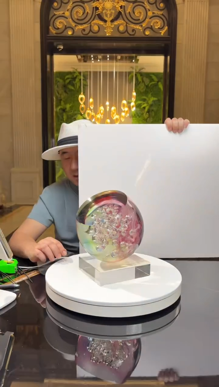 【闪购商品】茶宠AJ05395繁花+14*16透底座