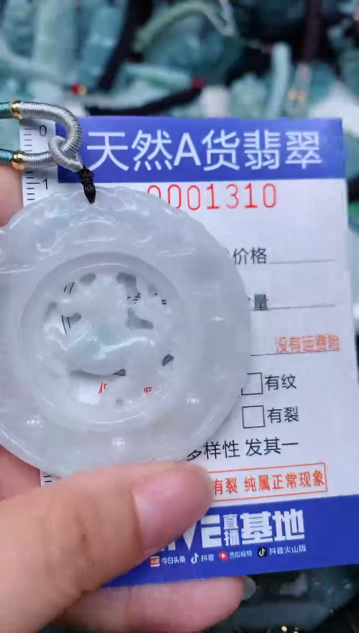 翡翠未镶嵌颈饰...0001310