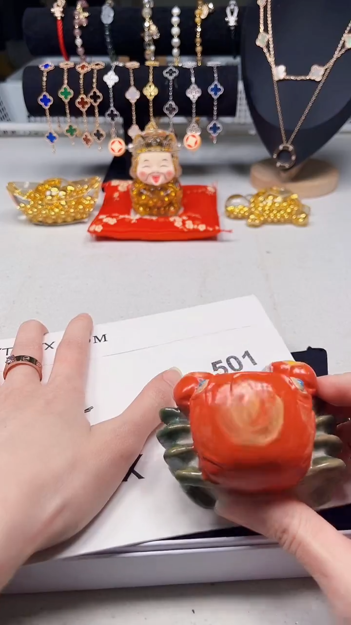 瓷片陶茶周边666文玩多人鸟家黑色3xl